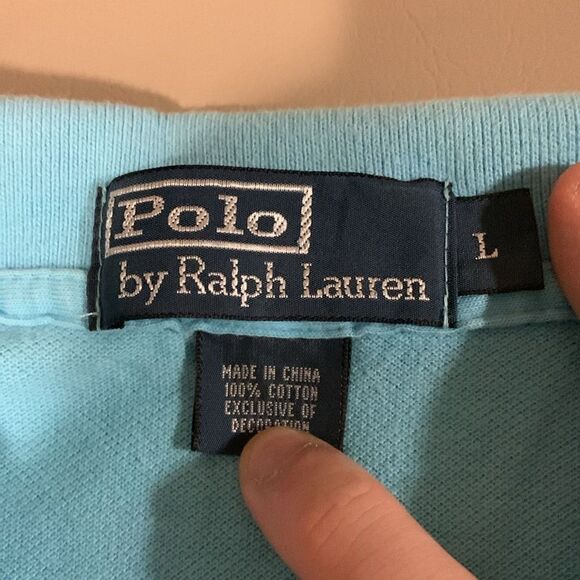 Polo Ralph Lauren Men’s Polo Size L Blue - Picture 5 of 5